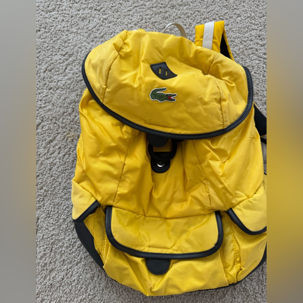Lacoste Live Yellow Backpack Drawstring - image 1